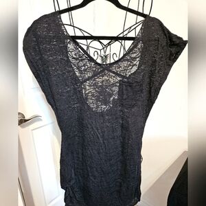 Sheer swimsuit coverup‎